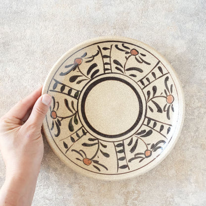 喜多窯霞仙 - 繪瀨戶 - 赤繪7寸盤 ♪︎