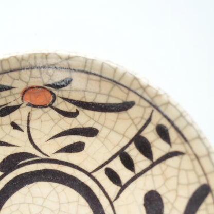 喜多窯霞仙 - 繪瀨戶 - 赤繪7寸盤 ♪︎