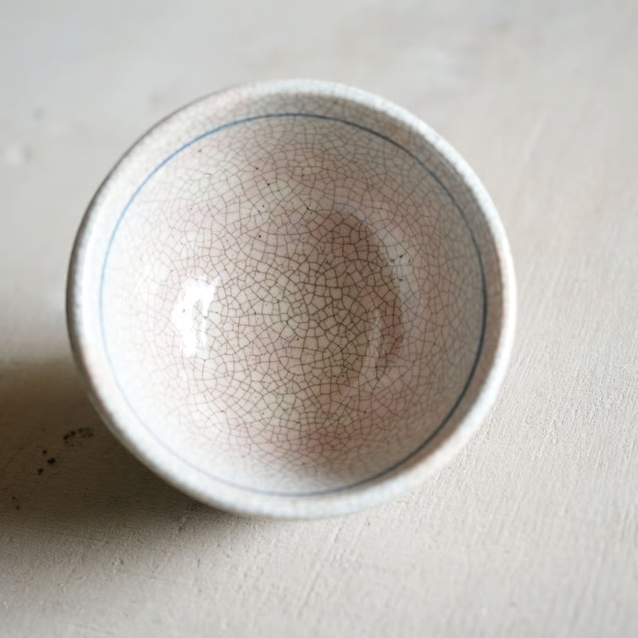 喜多窯霞仙 - 繪瀨戶 - 陶胎染付飯碗 ♪︎