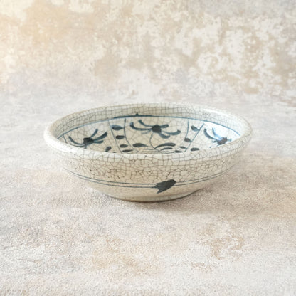 喜多窯霞仙 - 繪瀨戶 - 陶胎染付玉緣鉢6寸 ♪︎