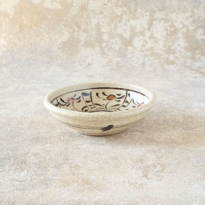 喜多窯霞仙 - 繪瀨戶 - 赤繪玉緣鉢5寸 ♪︎