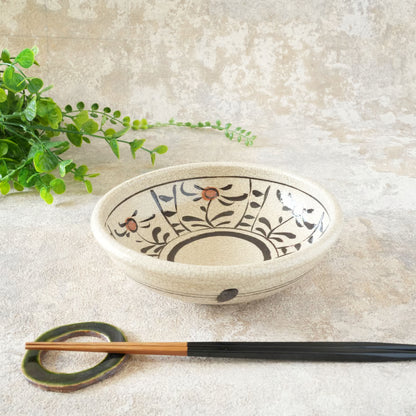 喜多窯霞仙 - 繪瀨戶 - 赤繪玉緣鉢6寸 ♪︎