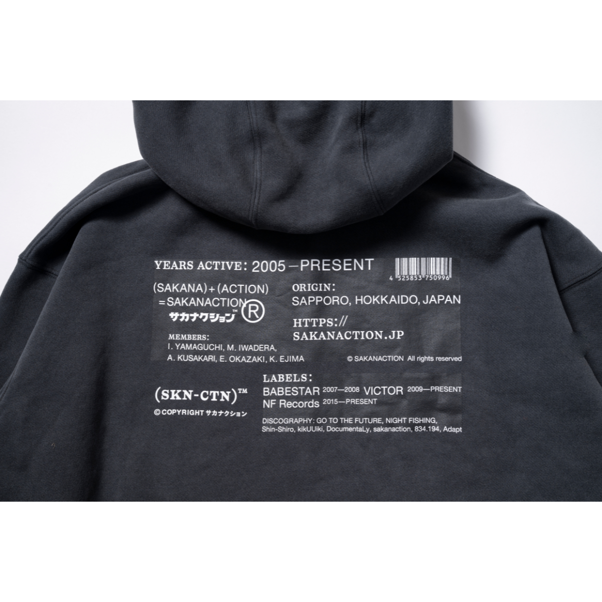 🐟 sakanaction - SAKANACTION 2025 WINTER - (SKN-CTN) ZIP HOODIE ♪︎