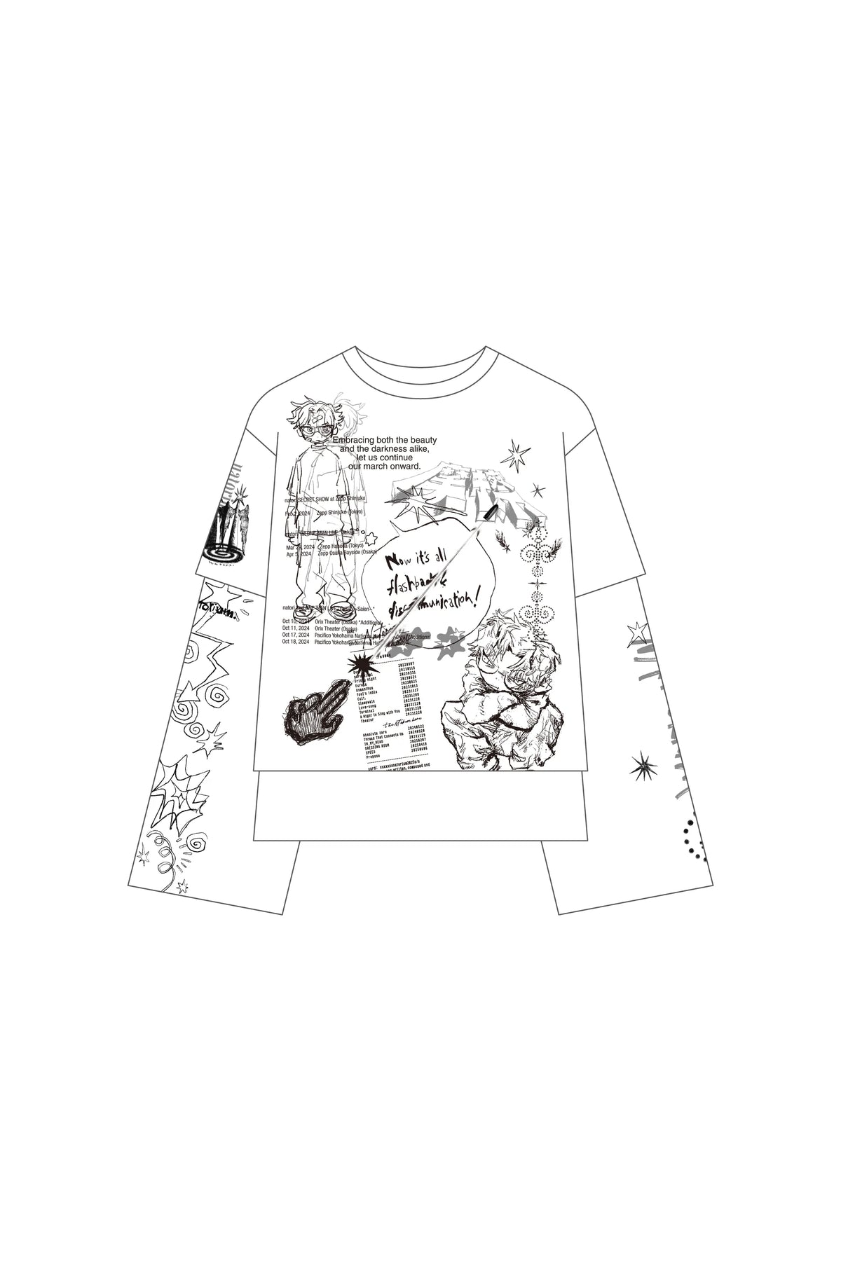 🎧 natori - natorium-archive Layered long T-shirt ♪︎ - 【長期預購-202603】