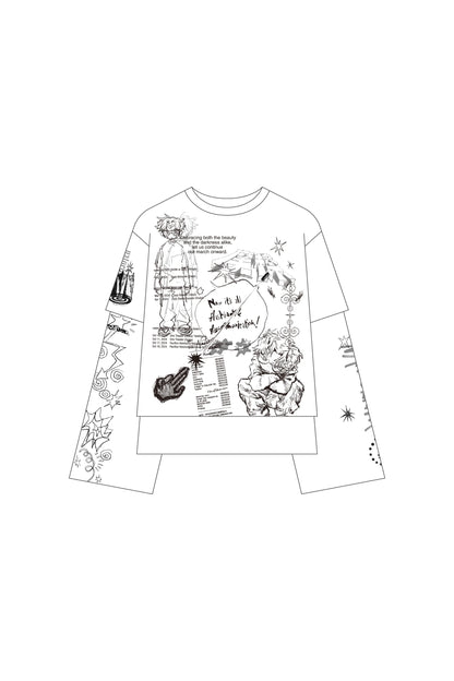 🎧 natori - natorium-archive Layered long T-shirt ♪︎ - 【長期預購-202603】