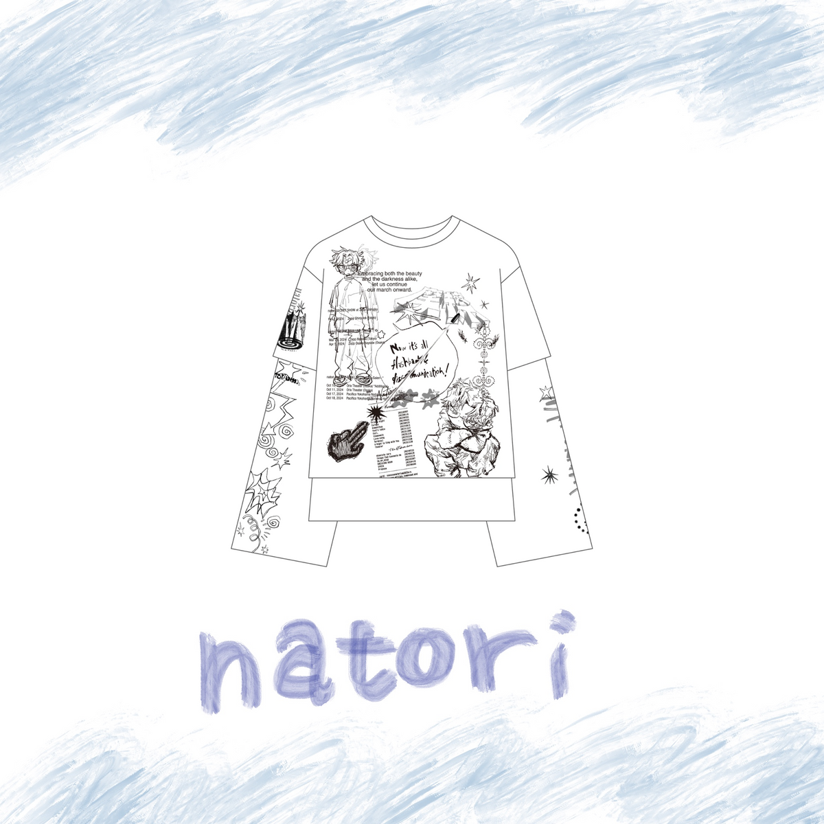 🎧 natori - natorium-archive Layered long T-shirt ♪︎ - 【長期預購-202603】