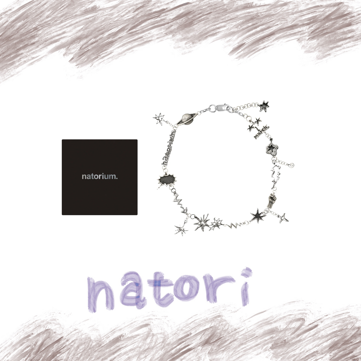 🎧 natori - ONE-MAN LIVE TOUR「行進」 - natorium Silver Bracelet ♪︎