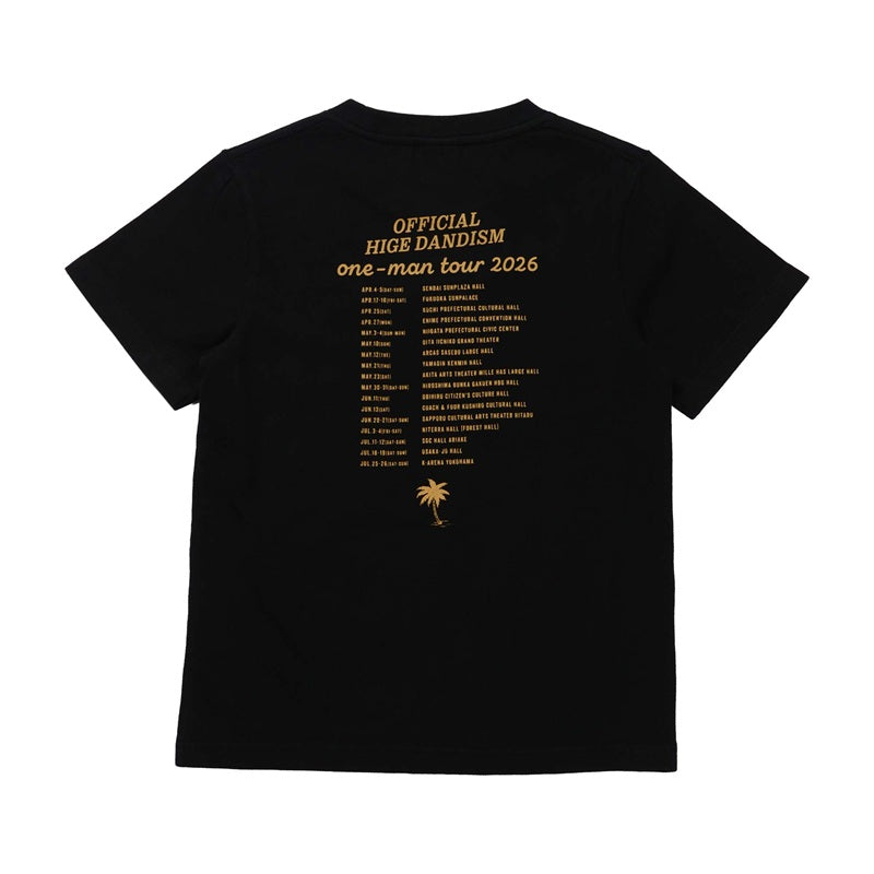 🎹 Official髭男dism - one-man tour 2026 - T-Shirt Black 130 ♪︎