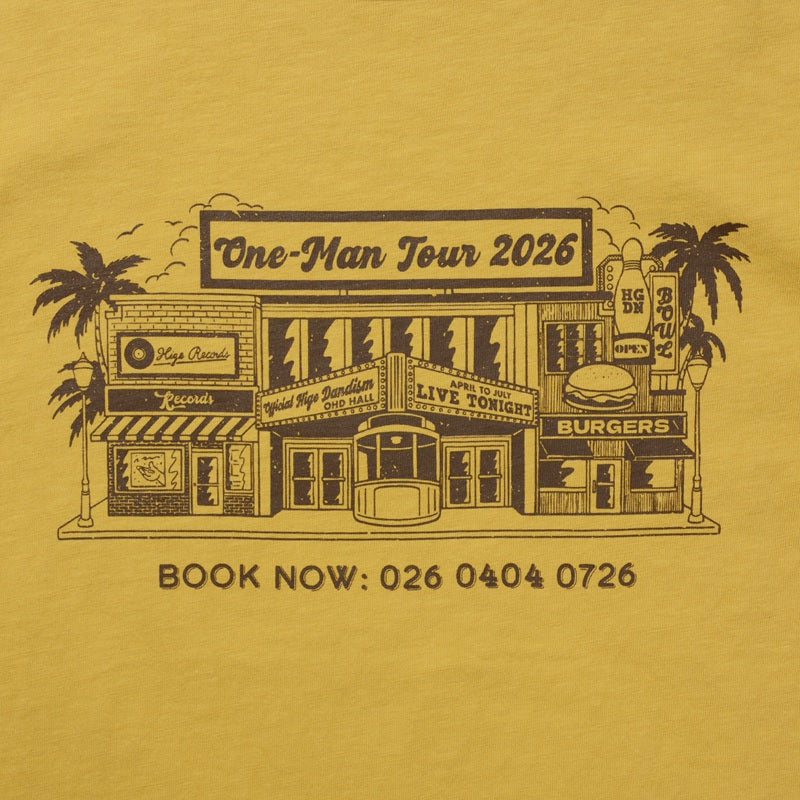 🎹 Official髭男dism - one-man tour 2026 - T-Shirt Mustard ♪︎