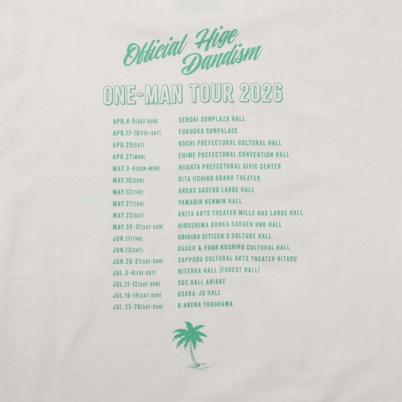 🎹 Official髭男dism - one-man tour 2026 - T-Shirt White 130 ♪︎