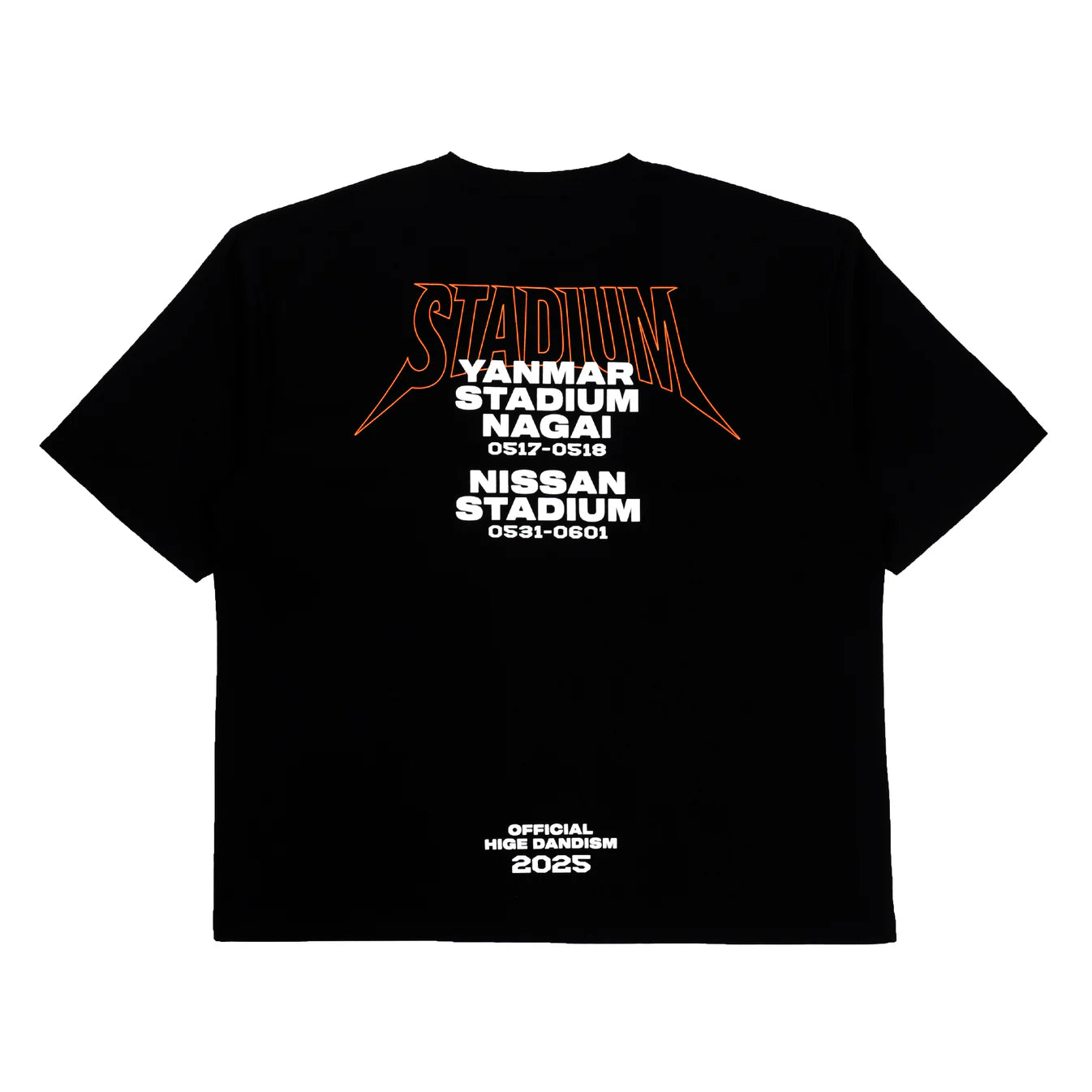 🎹 Official髭男dism - LIVE at STADIUM 2025 - STADIUM短袖上衣 ♪︎ - 【長期預購-2025年5月下旬】