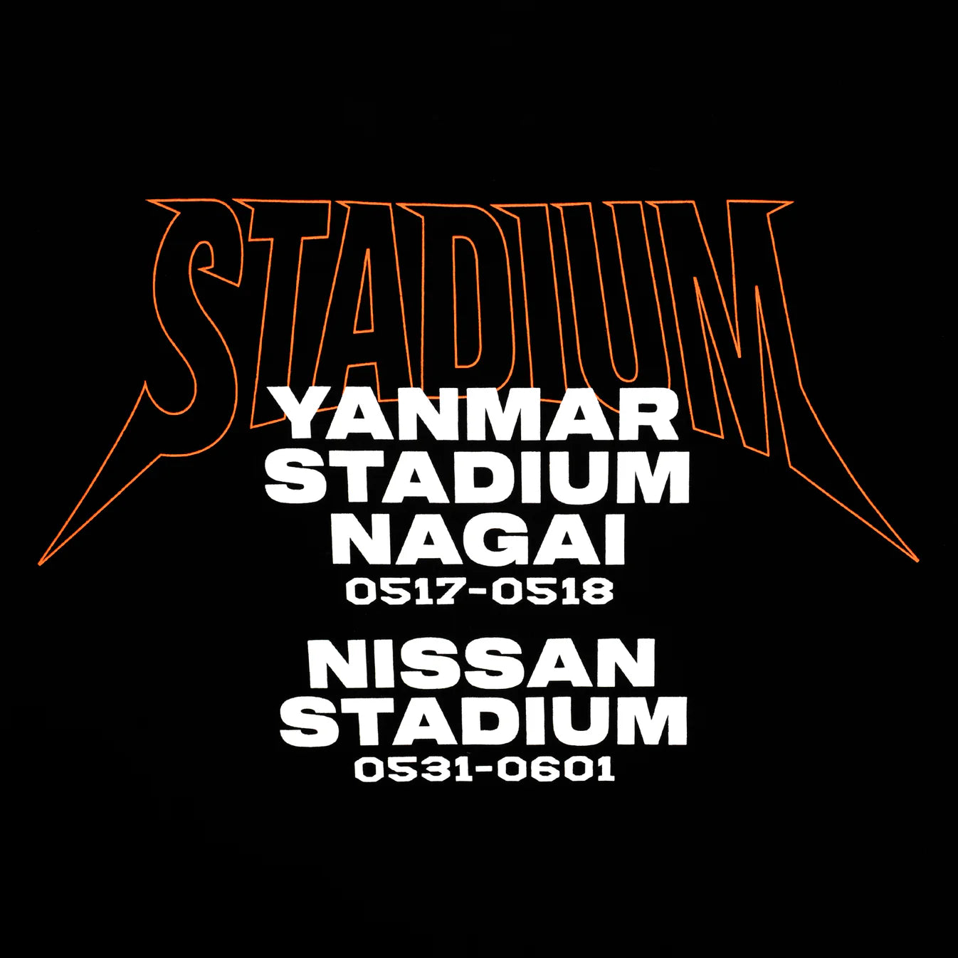🎹 Official髭男dism - LIVE at STADIUM 2025 - STADIUM短袖上衣 ♪︎ - 【長期預購-2025年5月下旬】