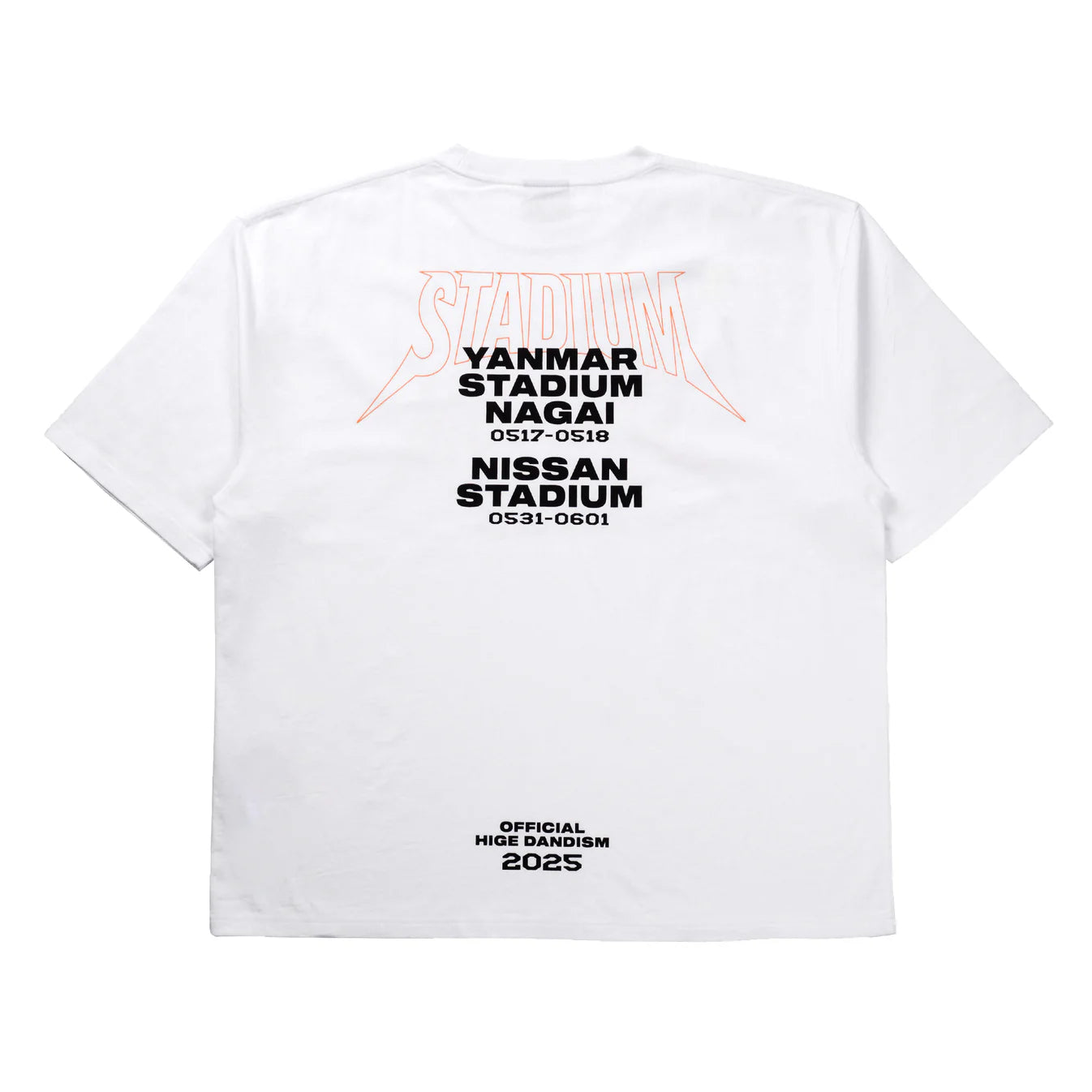 🎹 Official髭男dism - LIVE at STADIUM 2025 - STADIUM短袖上衣 ♪︎ - 【長期預購-2025年5月下旬】