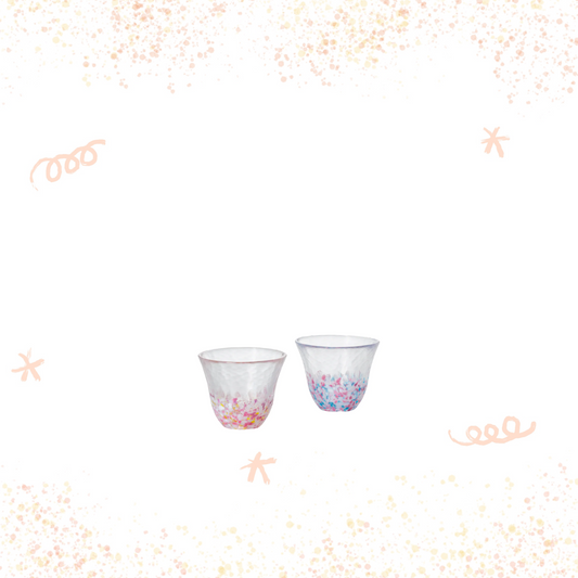 津輕玻璃 - SAKURA SAKURA - SAKURA日式酒杯組 油菜與藍天 ♪︎