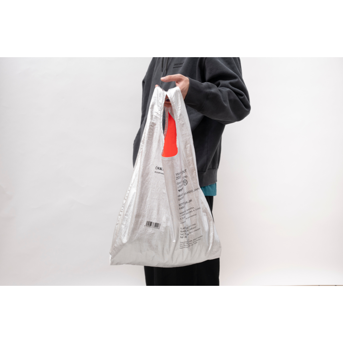 🐟 sakanaction - SAKANACTION 2025 WINTER - GROCERY NYLON BAG SILVER ♪︎
