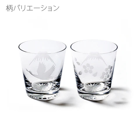 太武朗工房 - 富士山與櫻花 - 酒杯 透明 ♪︎