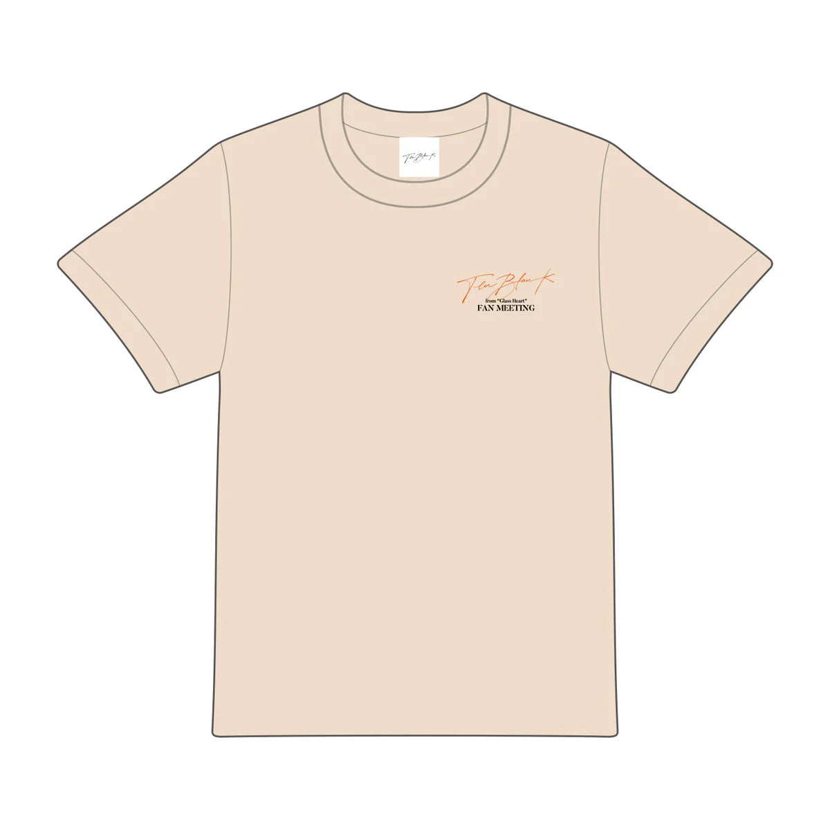 ⬜ TENBLANK - TOUR T-SHIRT (Natural) ♪︎ - 【中期預購-10月中旬】
