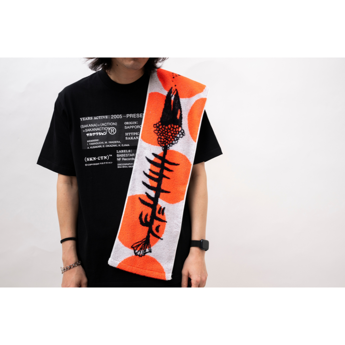 🐟 sakanaction - SAKANACTION 2025 WINTER - MUFFLER TOWEL POLKA DOTS O/W ♪︎